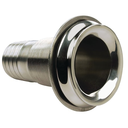 Seachoice Mega-Flow Dripless 316 Stainless Thru Hull, 1-1/2" 18631